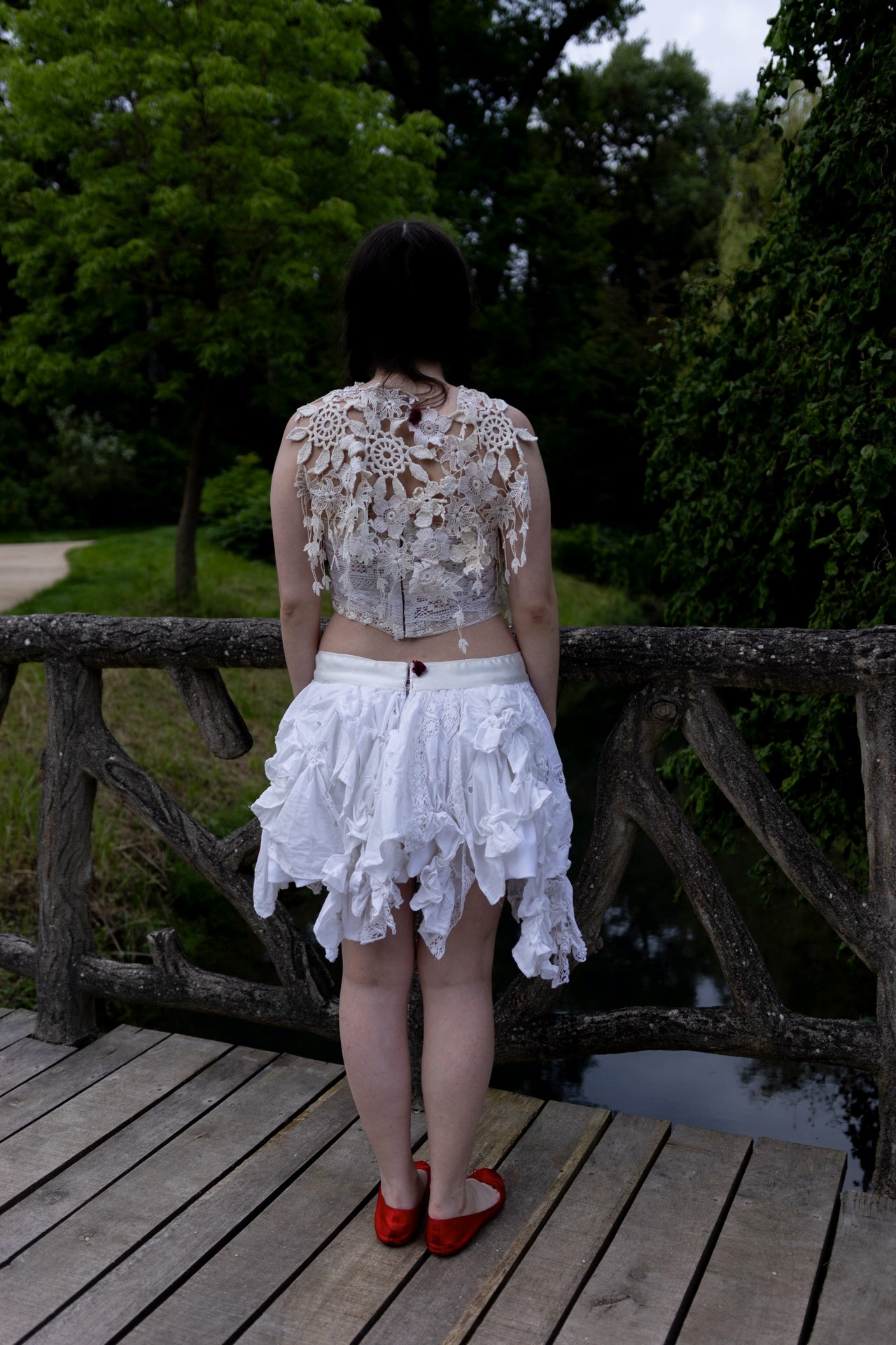 Beige Flower Top