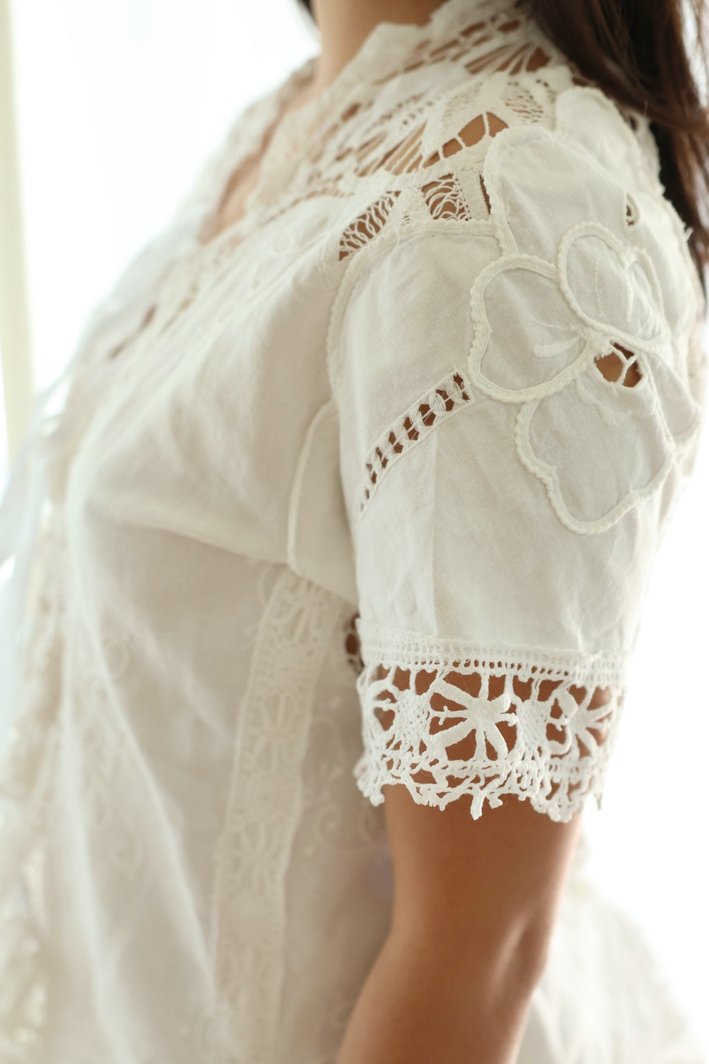 Short Sleeve Crochet Shirt