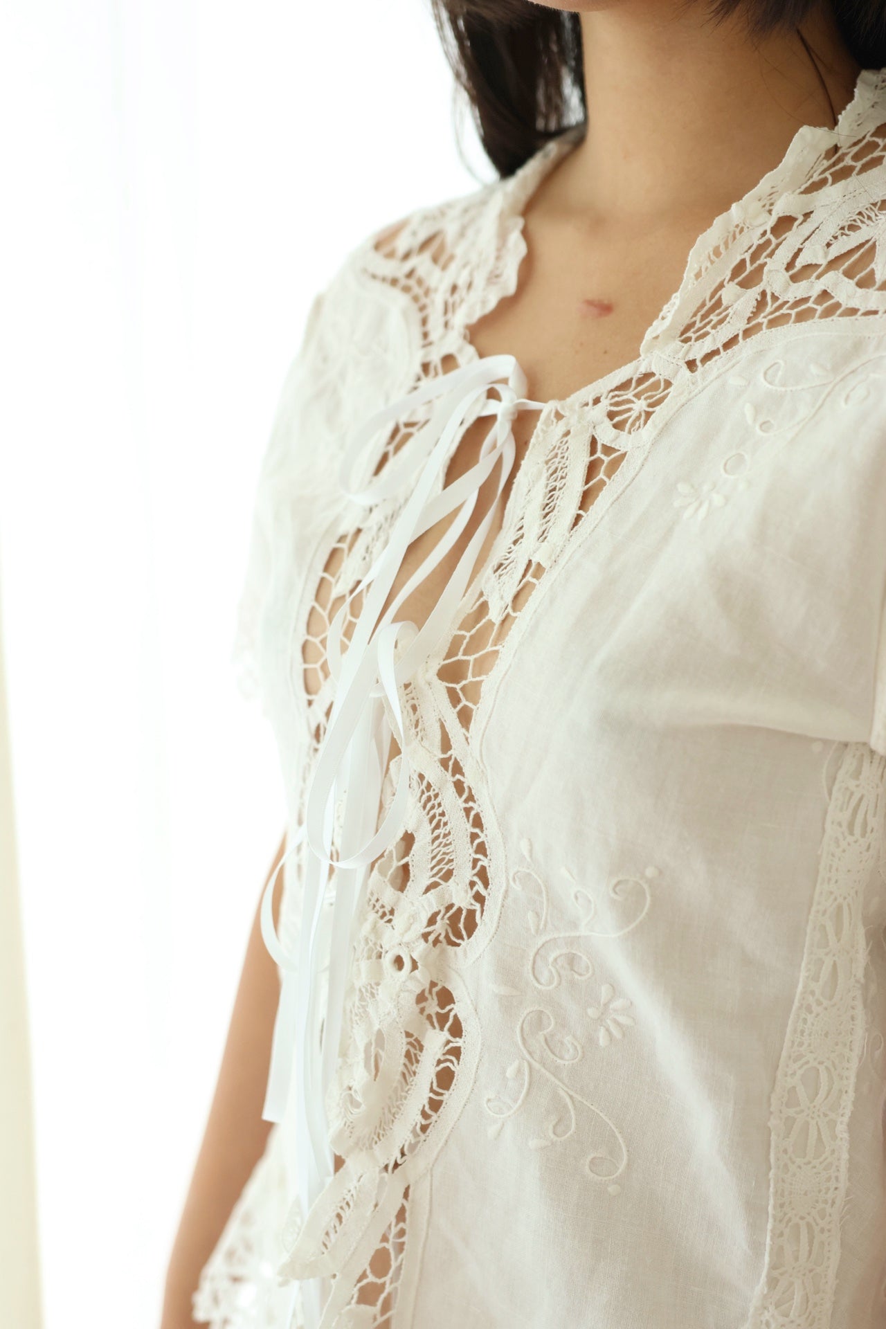 Short Sleeve Crochet Shirt