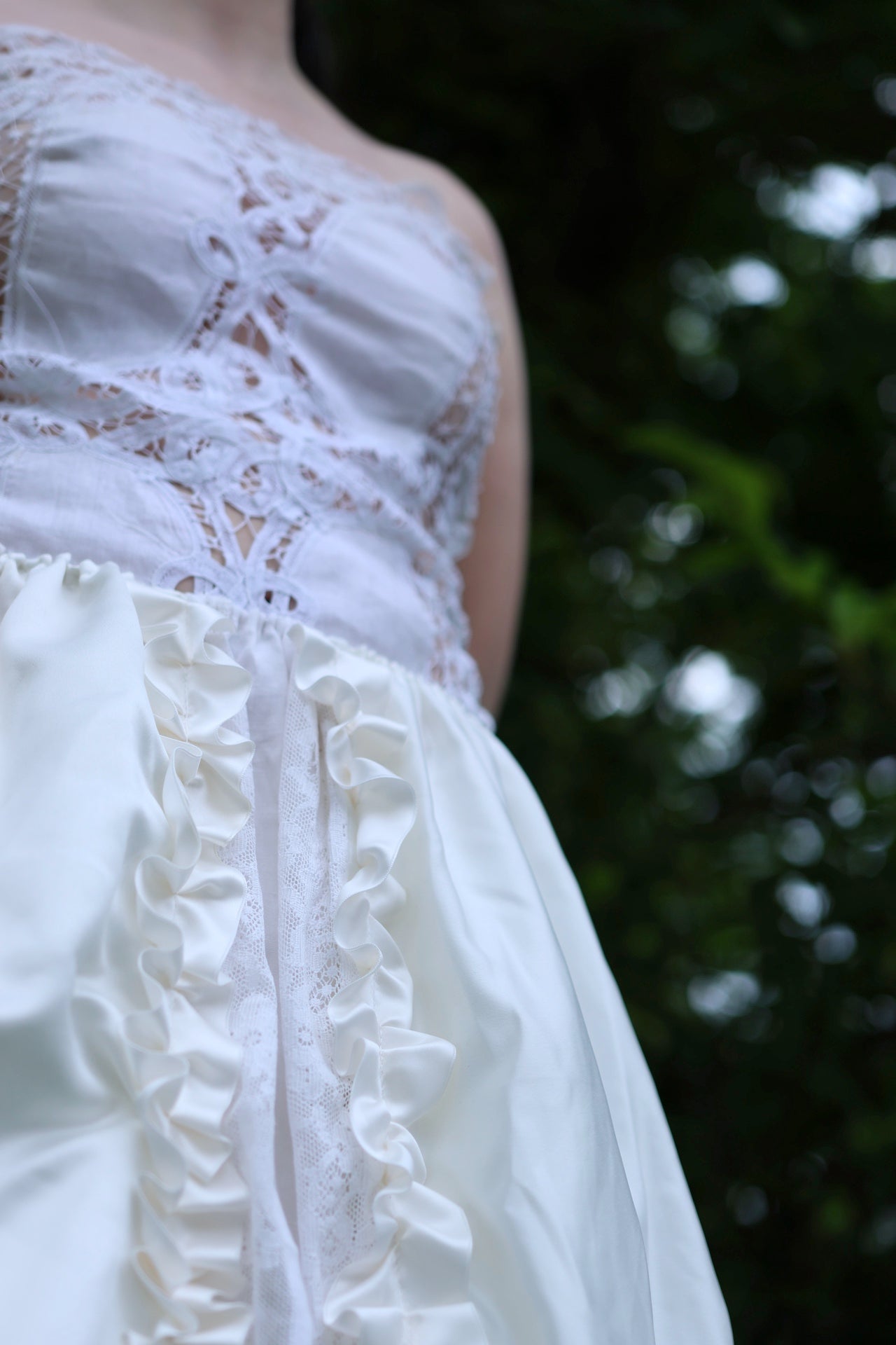 Lace-up dress