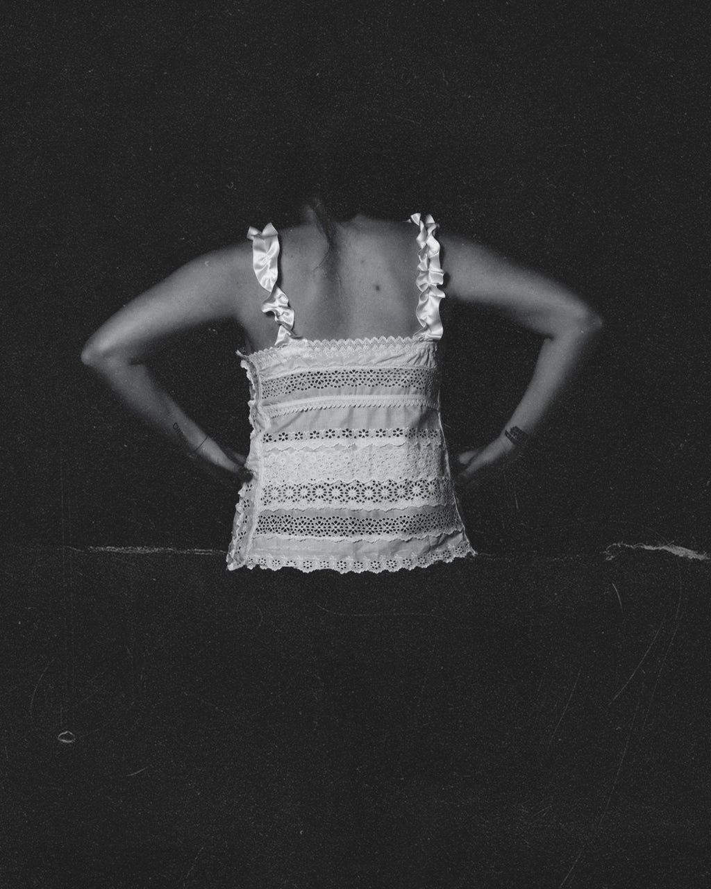 White Cotton Crochet Top III