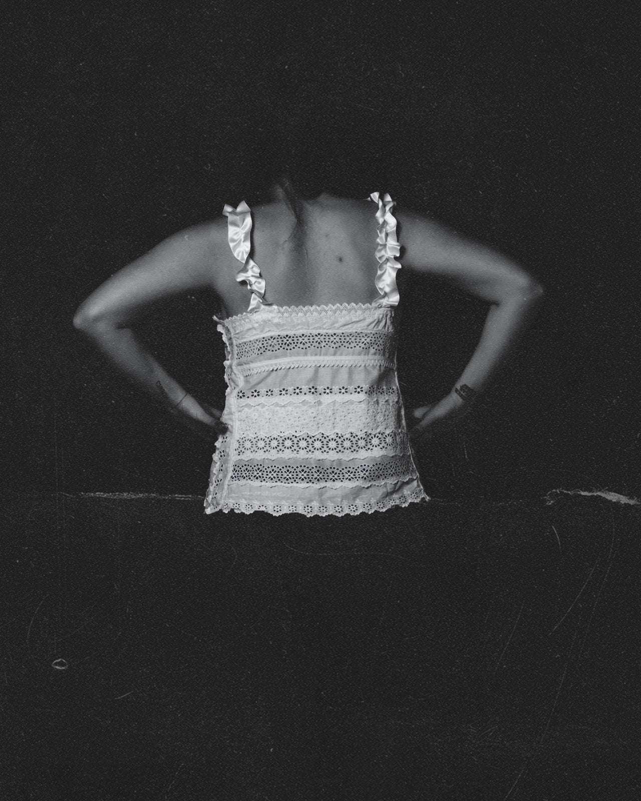 White Cotton Crochet Top III