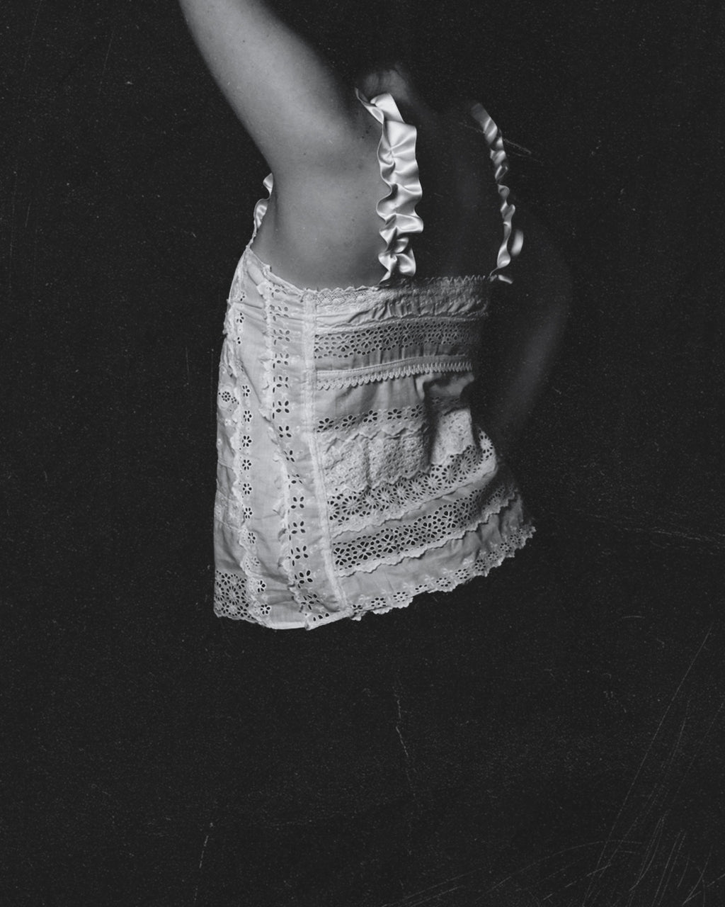 White Cotton Crochet Top III