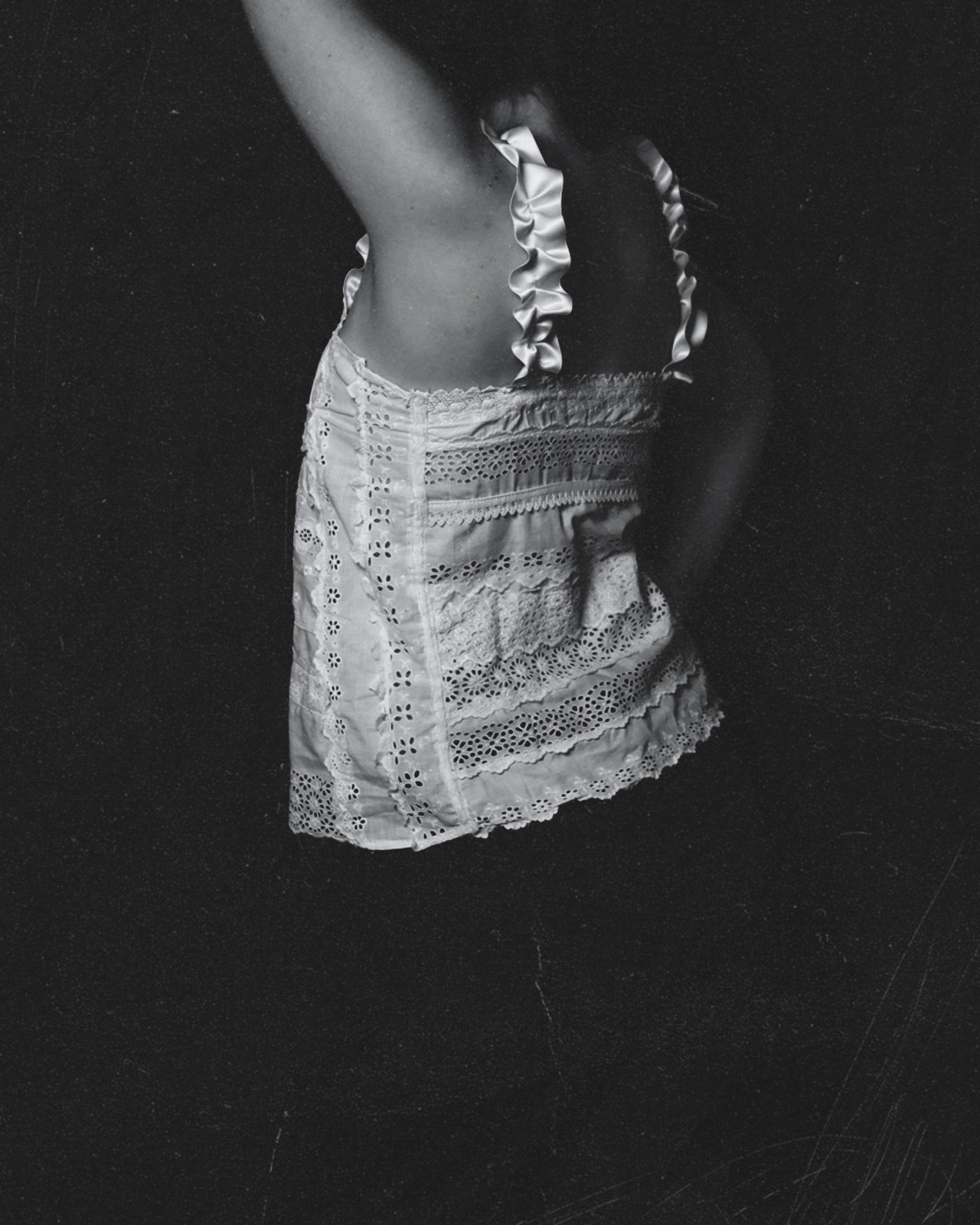 White Cotton Crochet Top III