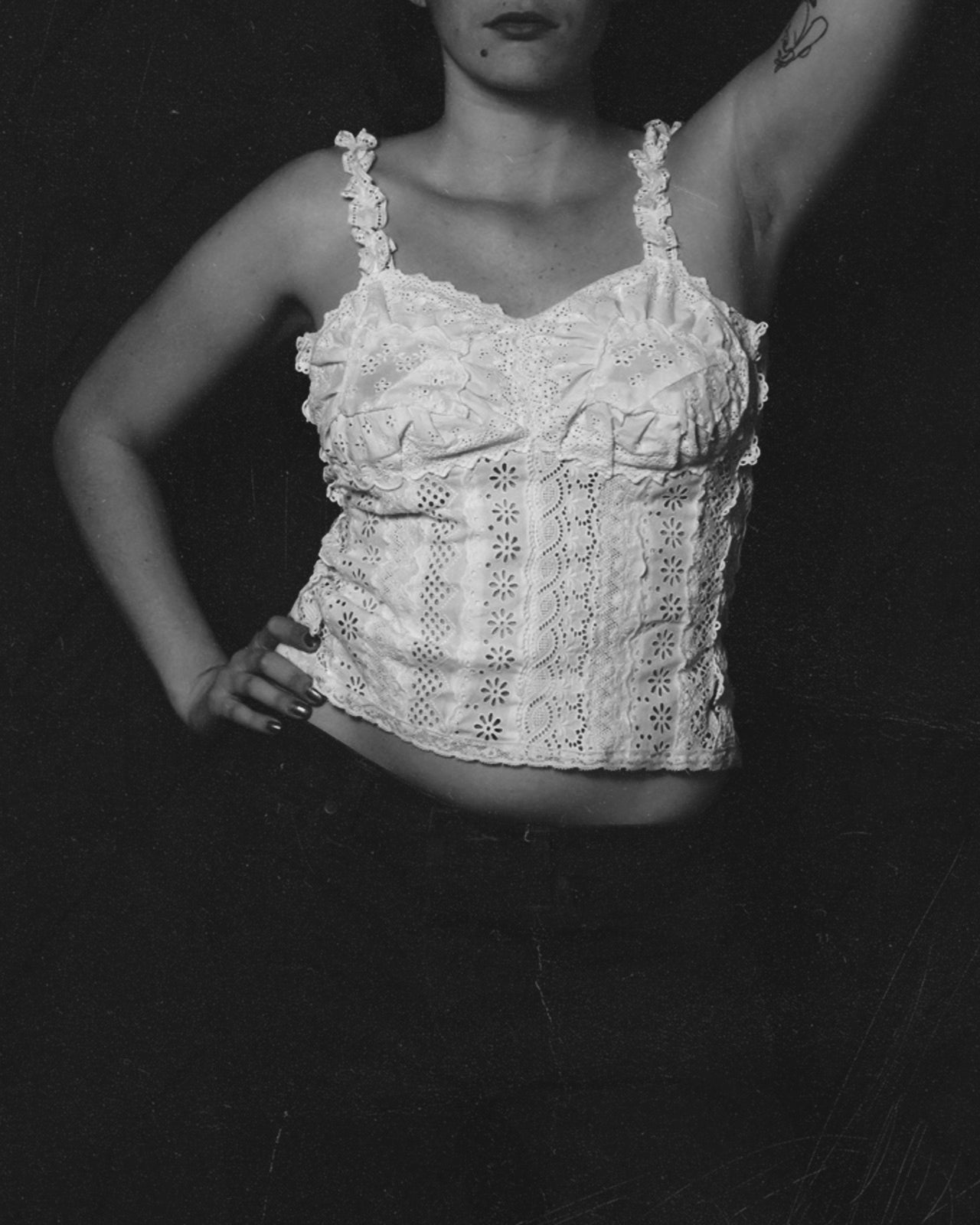 White Cotton Crochet Top II